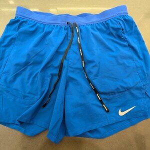 Nike Stride Drifit 5" Running Shorts Blue Med: LINER REMOVED